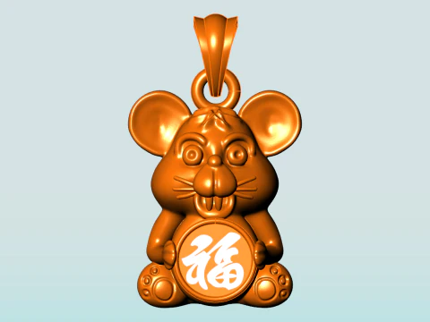 Mickey Mouse Pendant - Mouse Pendant - N935833 3D Print Model