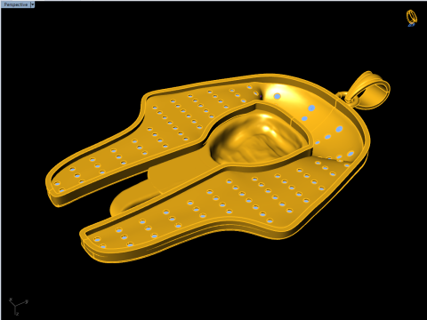 Pharaoh Pendant - Egyptian Pharaoh Necklace - N945727 Modelo de impresión 3D