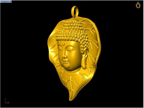 Amitabha Buddha Bodhi Pendant Adida Buddha Necklace Jewelry - N945142 3Dプリントモデル