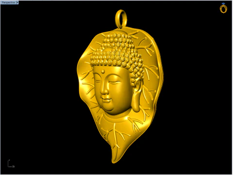 Amitabha Buddha Bodhi Pendant Adida Buddha Necklace Jewelry - N945142 3D Print Model