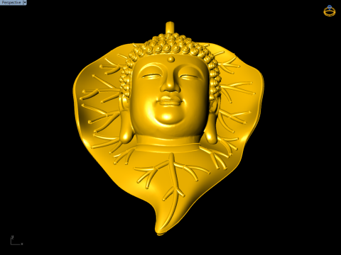 Amitabha Buddha Bodhi Pendant Adida Buddha Necklace Jewelry - N945142 3Dプリントモデル