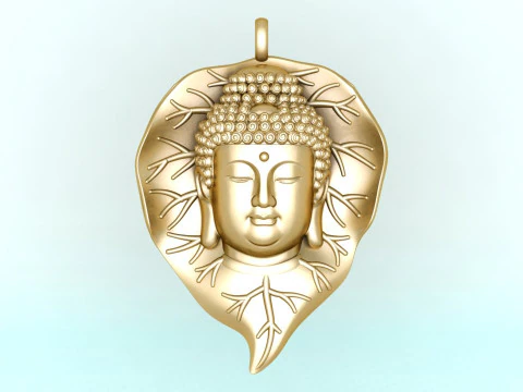 Amitabha Buddha Bodhi Pendant Adida Buddha Necklace Jewelry - N945142 3D Print Model