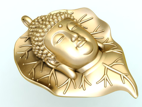 Amitabha Buddha Bodhi Pendant Adida Buddha Necklace Jewelry - N945142 3Dプリントモデル