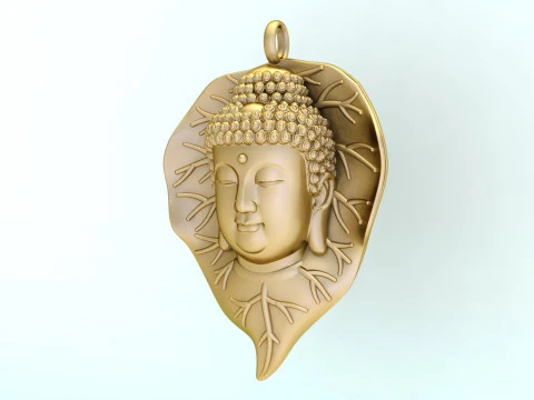 Amitabha Buddha Bodhi Pendant Adida Buddha Necklace Jewelry - N945142 3D Print Model