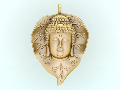Amitabha Buddha Bodhi Pendant Adida Buddha Necklace Jewelry - N945142 3Dプリントモデル