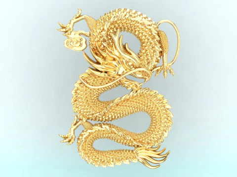Dragon for jewelry - Dragon for ring - Dragon pendant - N954854 3D Print Model