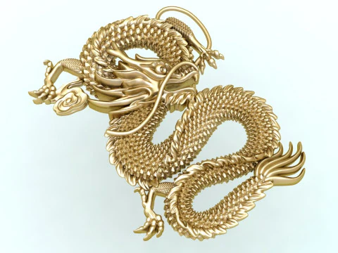 Dragon for jewelry - Dragon for ring - Dragon pendant - N954854 3D Print Model