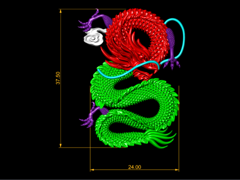 Dragon for jewelry - Dragon for ring - Dragon pendant - N954854 3D Baskı Modeli