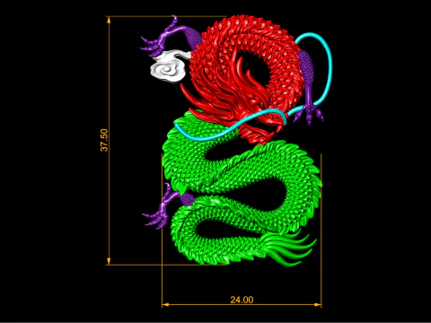 Dragon for jewelry - Dragon for ring - Dragon pendant - N954854 3D Print Model