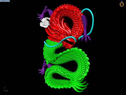 Dragon for jewelry - Dragon for ring - Dragon pendant - N954854 3D Baskı Modeli