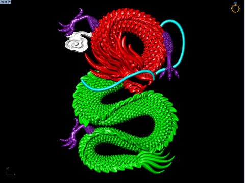 Dragon for jewelry - Dragon for ring - Dragon pendant - N954854 3D Baskı Modeli