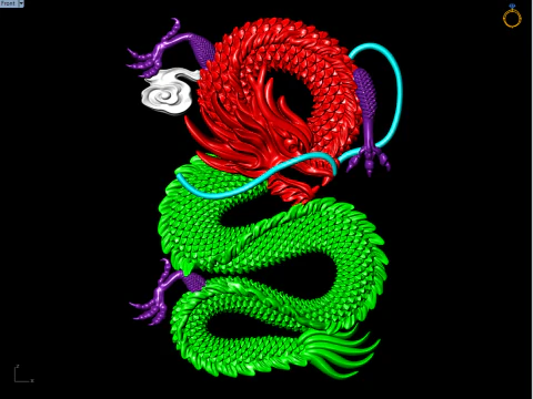 Dragon for jewelry - Dragon for ring - Dragon pendant - N954854 3D Print Model