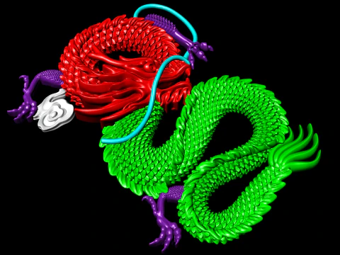 Dragon for jewelry - Dragon for ring - Dragon pendant - N954854 3D Print Model