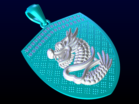 Dragon pendant - Mens pendant - N954912 3D Print Model