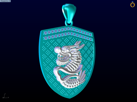 Dragon pendant - Mens pendant - N954912 3D Print Model