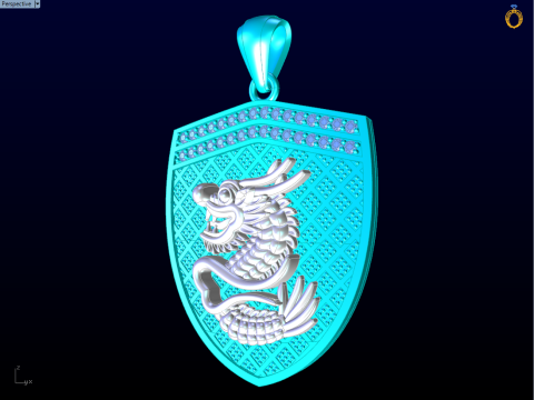 Dragon pendant - Mens pendant - N954912 3D Print Model