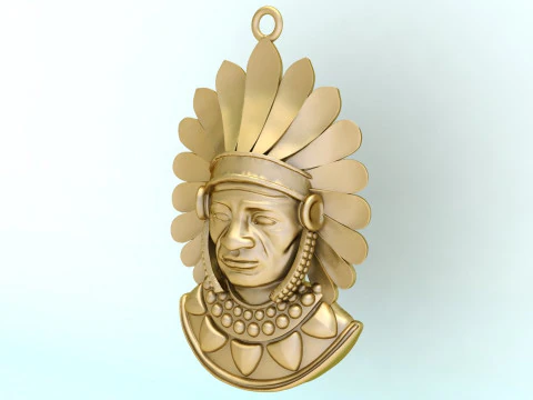 Tribal Pendant Aboriginal native pendant - N955259 3D Print Model
