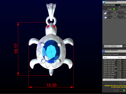 Turtle Pendant - Lucky Sea Turtle Necklace - N955546 Modello di stampa 3D