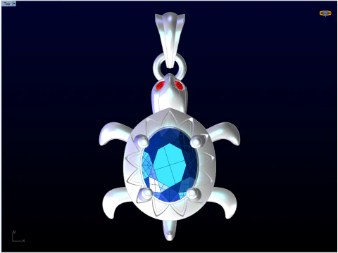 Turtle Pendant - Lucky Sea Turtle Necklace - N955546 3D Print Model