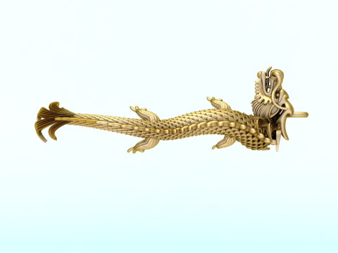Twin dragon pendant - Dragon pendant - N911116 3D Принт Модель