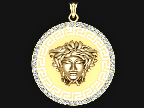Versace pendant - Mens pendant - N37 Modello di stampa 3D