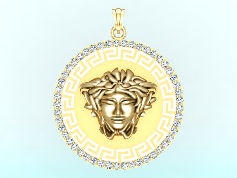 Versace pendant - Mens pendant - N37 Modelo de impresión 3D