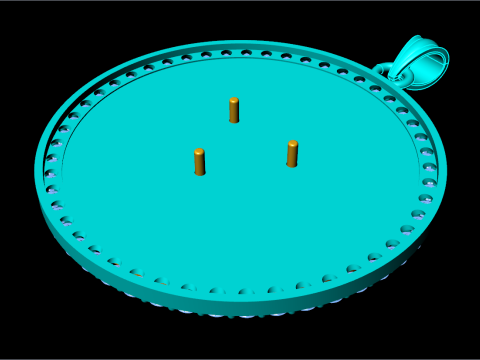 Versace pendant - Mens pendant - N37 Modelo de impresión 3D