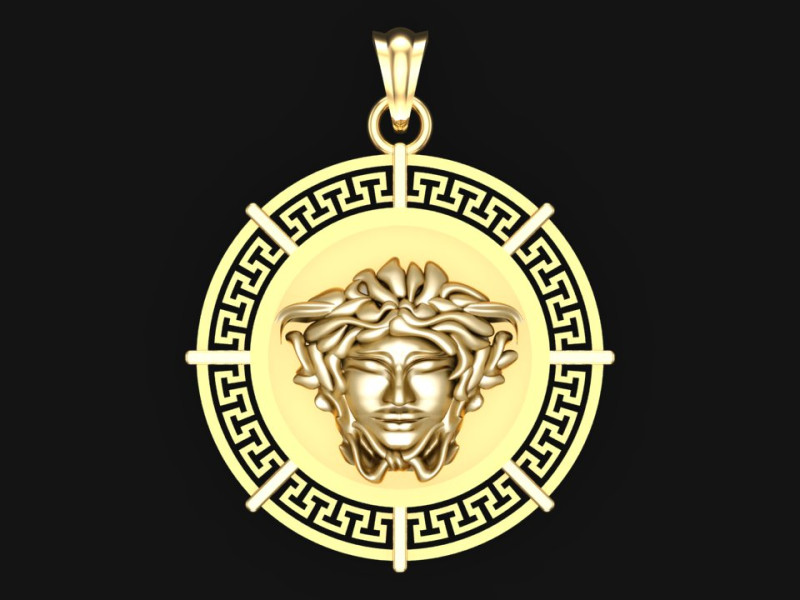 Versace pendant - Medusapendant - N911238 3D 打印模型 .c4d .max .obj .3ds .fbx .stl .blend 