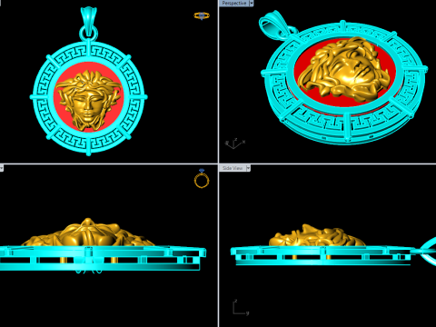 Versace pendant - Medusapendant - N911238 3D 打印模型