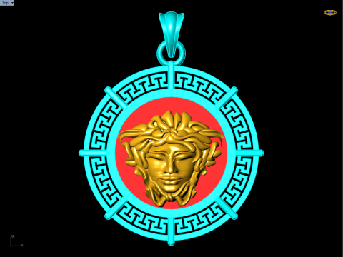 Versace pendant - Medusapendant - N911238 3D 打印模型