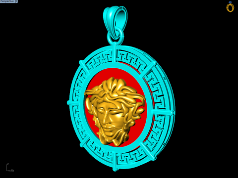 Versace pendant - Medusapendant - N911238 3D 打印模型