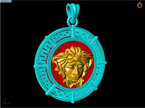 Versace pendant - Medusapendant - N911238 3D 打印模型