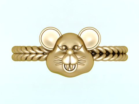 Mickey mouse rings - Mickey ring - N912946 3D Принт Модель