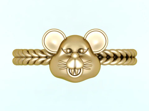 Mickey mouse rings - Mickey ring - N912946 3D Print Model
