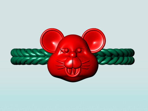 Mickey mouse rings - Mickey ring - N912946 3D Принт Модель