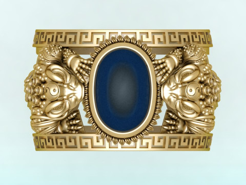 Toad ring - Jin Chan ring - Mens ring - N913852 3D Print Model