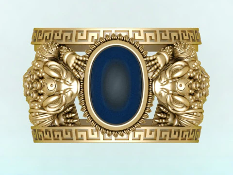 Toad ring - Jin Chan ring - Mens ring - N913852 3D Print Model