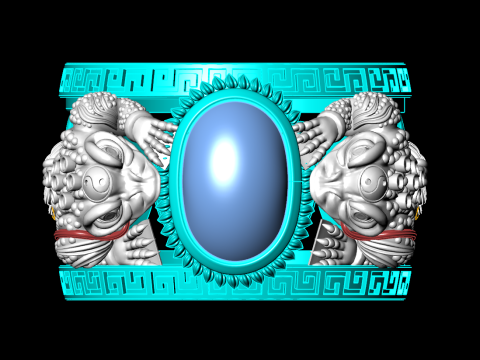 Toad ring - Jin Chan ring - Mens ring - N913852 3D Print Model