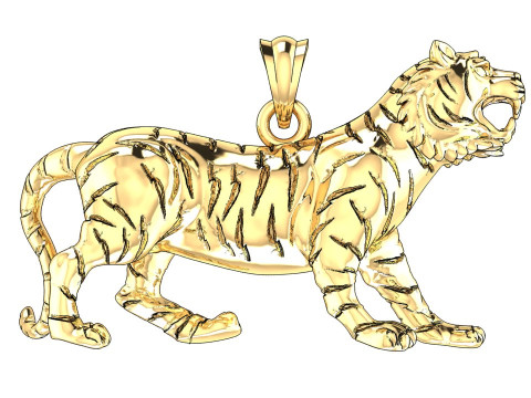 Tiger pendant - Mens pendant - N855 Modelo de impresión 3D