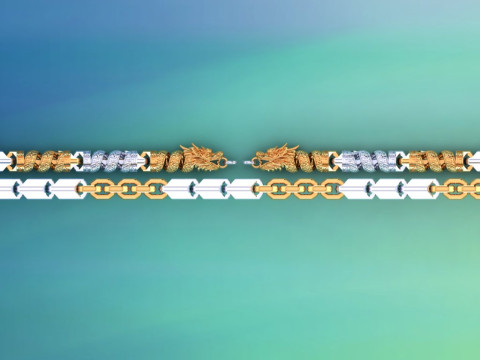 Dragon necklace - Mens necklace - Chain necklaces - N121820 3D Print Model