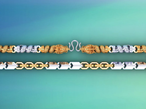 Dragon necklace - Mens necklace - Chain necklaces - N121820 3D Print Model