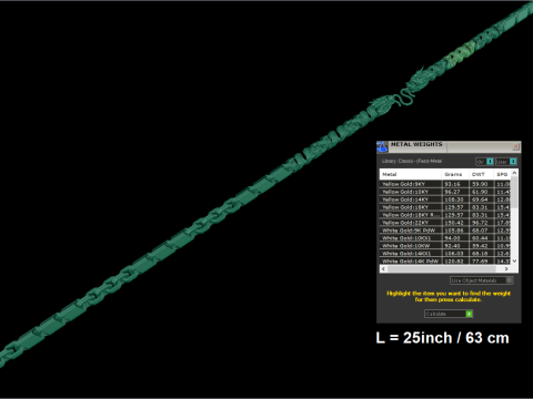 Dragon necklace - Mens necklace - Chain necklaces - N121820 3D Print Model