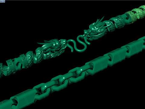 Dragon necklace - Mens necklace - Chain necklaces - N121820 3D Print Model