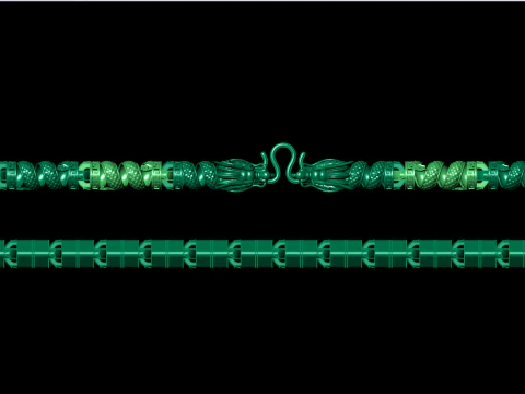 Dragon necklace - Mens necklace - Chain necklaces - N913302 3D Print Model