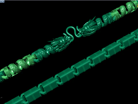 Dragon necklace - Mens necklace - Chain necklaces - N913302 3D Print Model