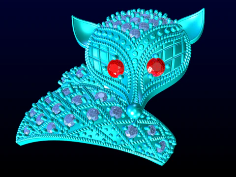 Fox ring - Womens ring - N913953 3D Print Model