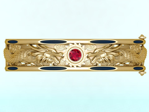 Dragon bracelet - Mens bracelet - N914115 Modelo de impresión 3D