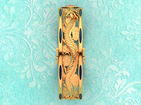 Pulseira drag&atilde;o - Pulseira masculina - N914115 Modelo de Impressão 3D