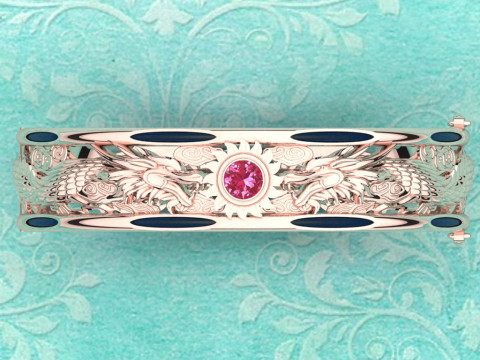 Dragon bracelet - Mens bracelet - N914115 Modelo de impresión 3D