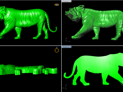 Tiger for jewelry - N915751 3D Print Model